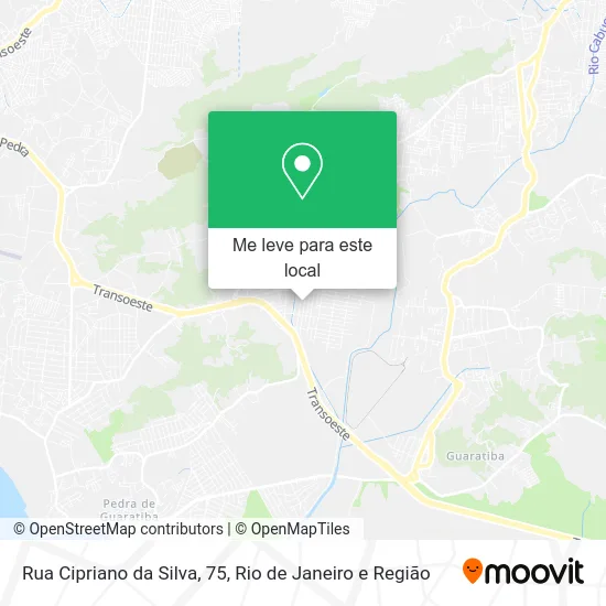 Rua Cipriano da Silva, 75 mapa