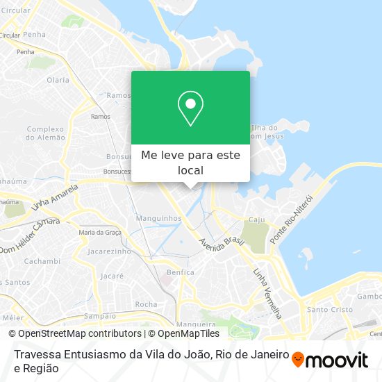 Travessa Entusiasmo da Vila do João mapa