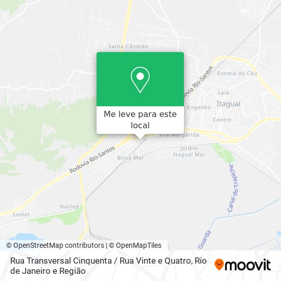Rua Transversal Cinquenta / Rua Vinte e Quatro mapa