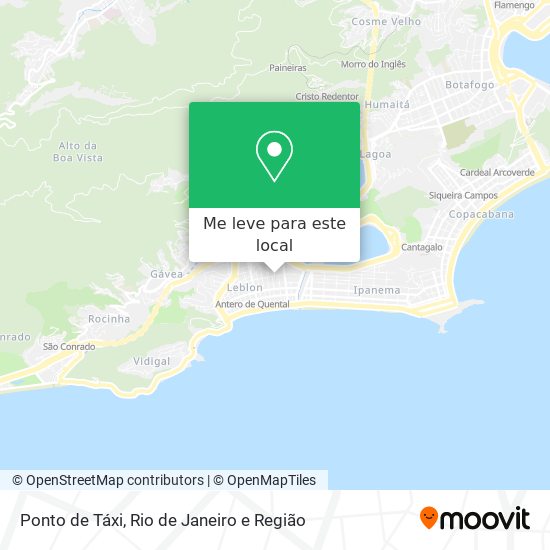 Ponto de Táxi mapa