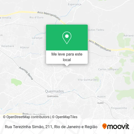 Rua Terezinha Simão, 211 mapa