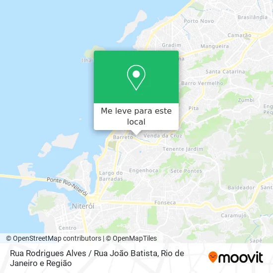 Rua Rodrigues Alves / Rua João Batista mapa
