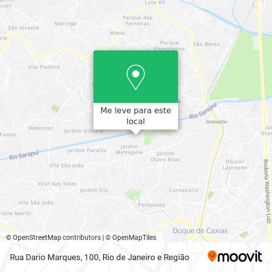 Rua Dario Marques, 100 mapa