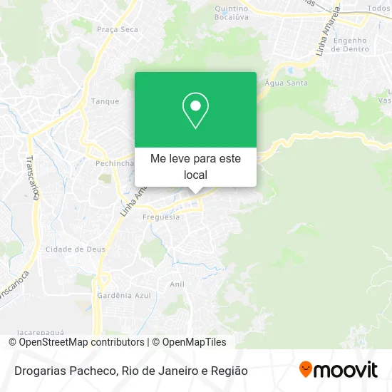 Drogarias Pacheco mapa