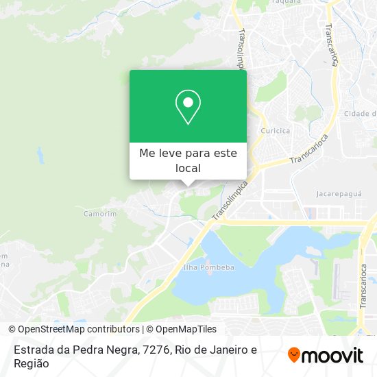 Estrada da Pedra Negra, 7276 mapa
