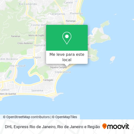 DHL Express Rio de Janeiro mapa
