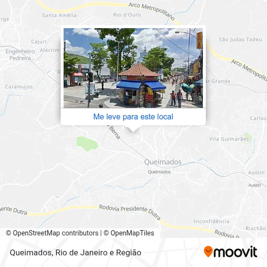 Queimados mapa