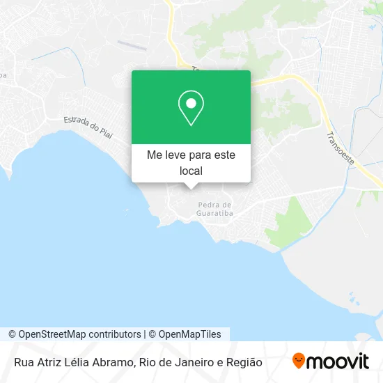 Rua Atriz Lélia Abramo mapa