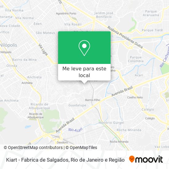 Kiart - Fabrica de Salgados mapa