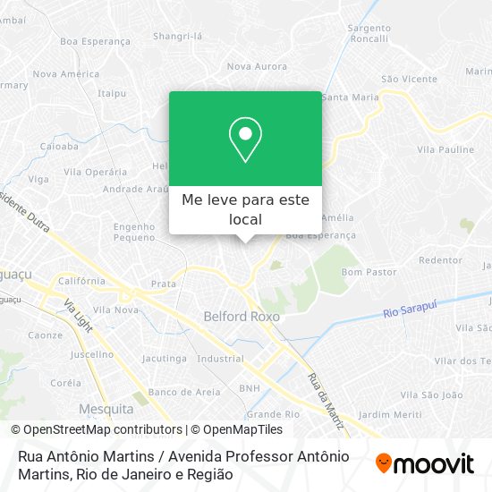 Rua Antônio Martins / Avenida Professor Antônio Martins mapa