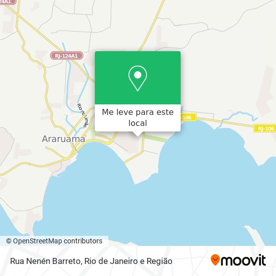 Rua Nenén Barreto mapa