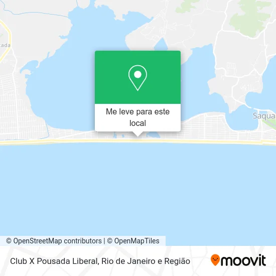 Club X Pousada Liberal mapa