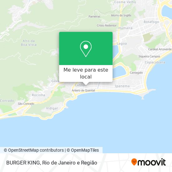 BURGER KING mapa