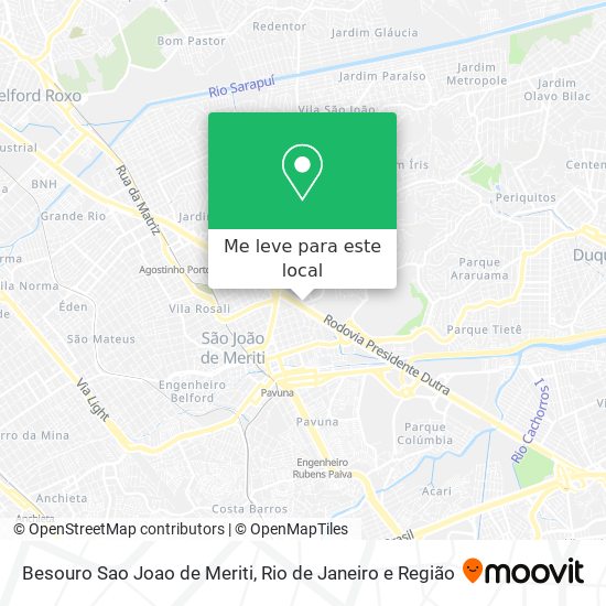 Besouro Sao Joao de Meriti mapa