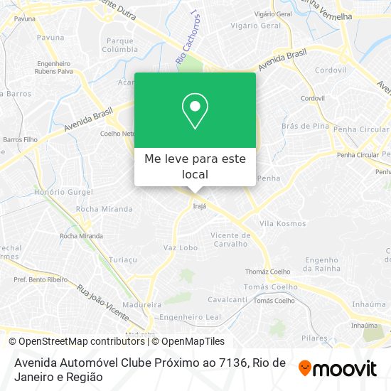 Avenida Automóvel Clube Próximo ao 7136 mapa