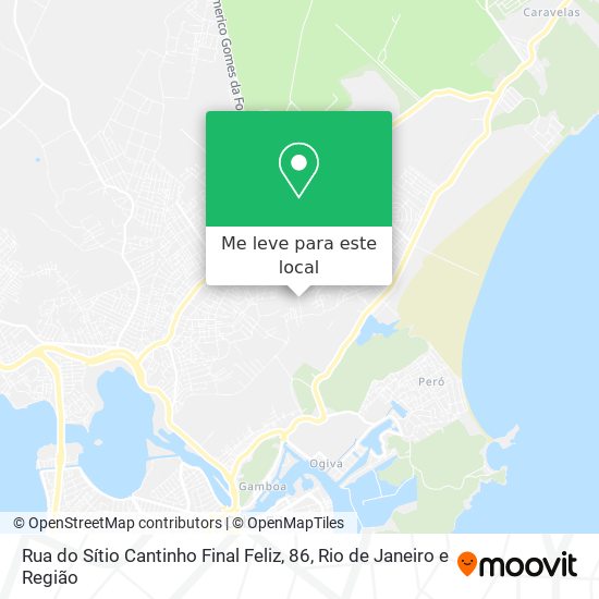 Rua do Sítio Cantinho Final Feliz, 86 mapa