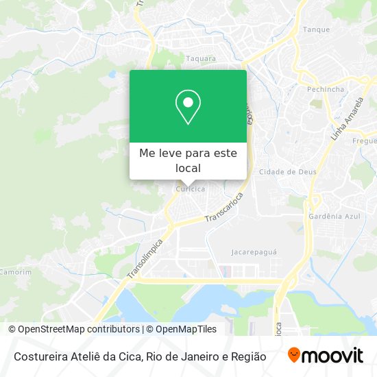 Costureira Ateliê da Cica mapa
