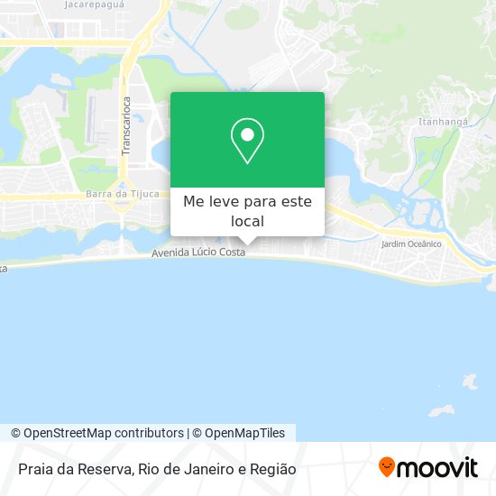 Praia da Reserva mapa