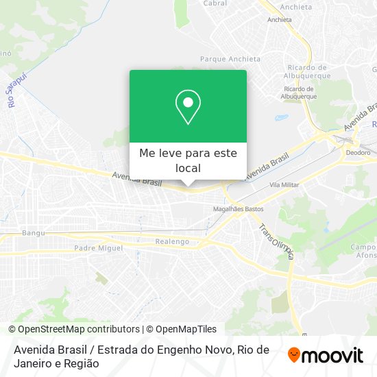 Avenida Brasil / Estrada do Engenho Novo mapa