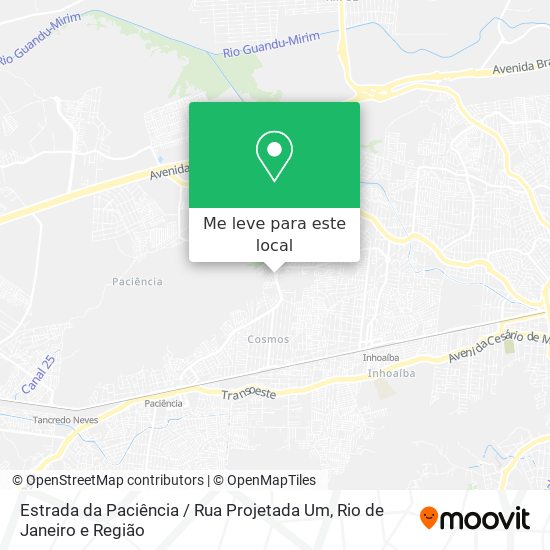 Estrada da Paciência / Rua Projetada Um mapa