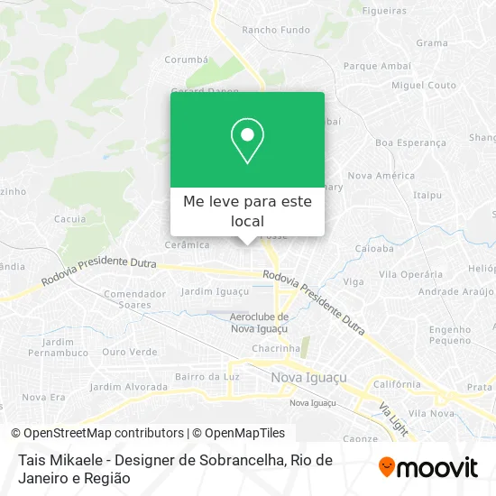 Tais Mikaele - Designer de Sobrancelha mapa