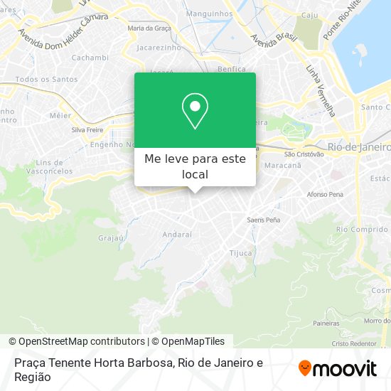 Praça Tenente Horta Barbosa mapa