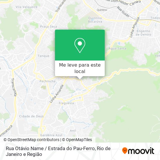 Rua Otávio Name / Estrada do Pau-Ferro mapa