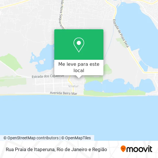 Rua Praia de Itaperuna mapa
