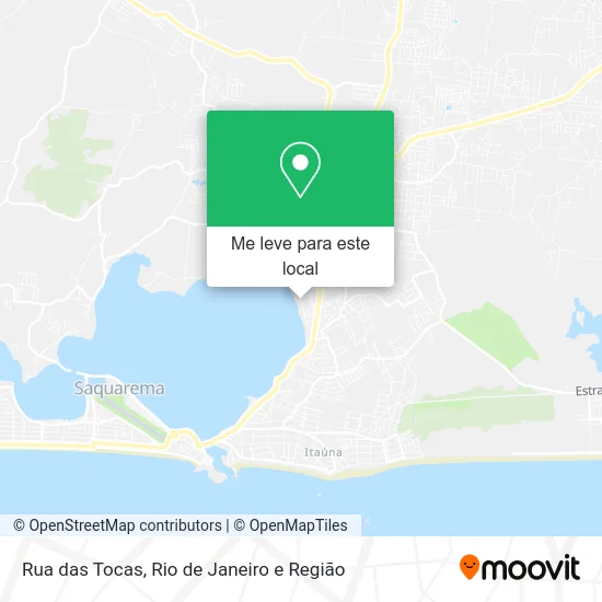Rua das Tocas mapa