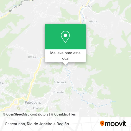 Cascatinha mapa