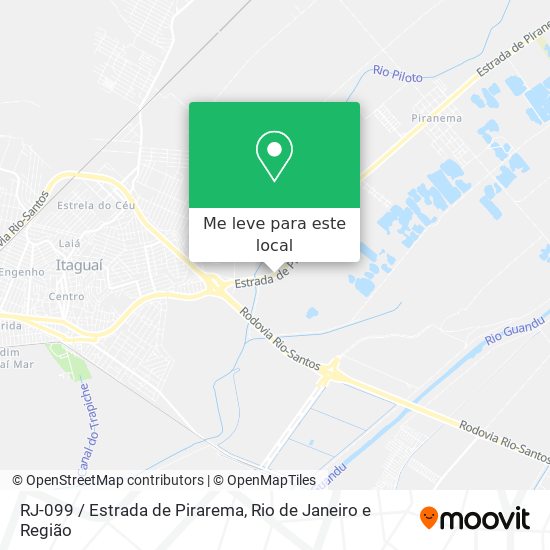 RJ-099 / Estrada de Pirarema mapa