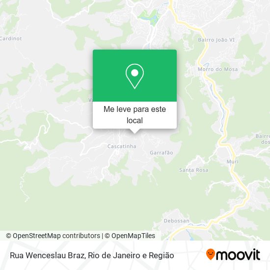 Rua Wenceslau Braz mapa