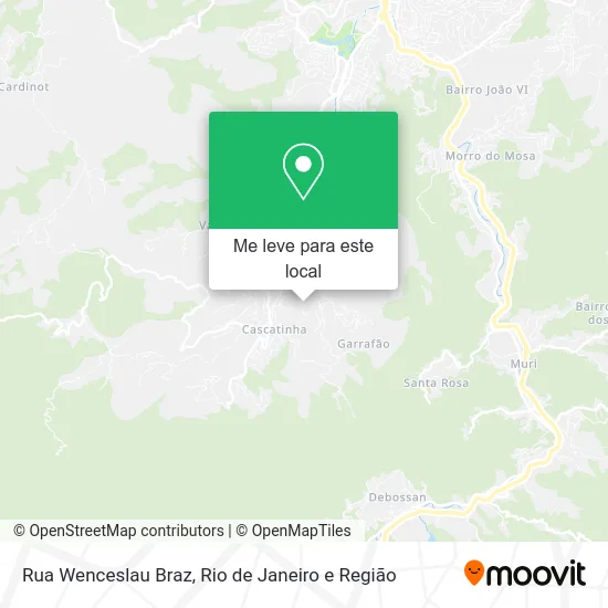 Rua Wenceslau Braz mapa