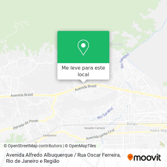 Avenida Alfredo Albuquerque / Rua Oscar Ferreira mapa