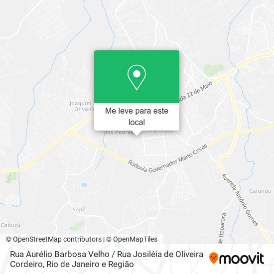 Rua Aurélio Barbosa Velho / Rua Josiléia de Oliveira Cordeiro mapa