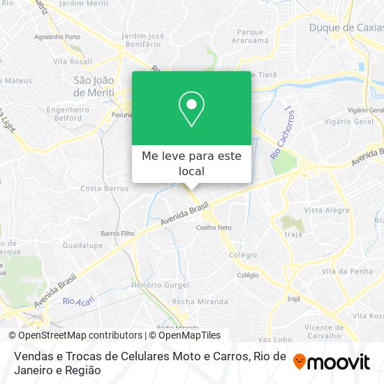 Vendas e Trocas de Celulares Moto e Carros mapa