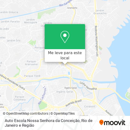 Auto Escola Nossa Senhora da Conceição mapa