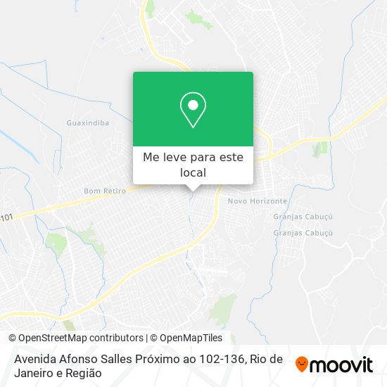 Avenida Afonso Salles Próximo ao 102-136 mapa