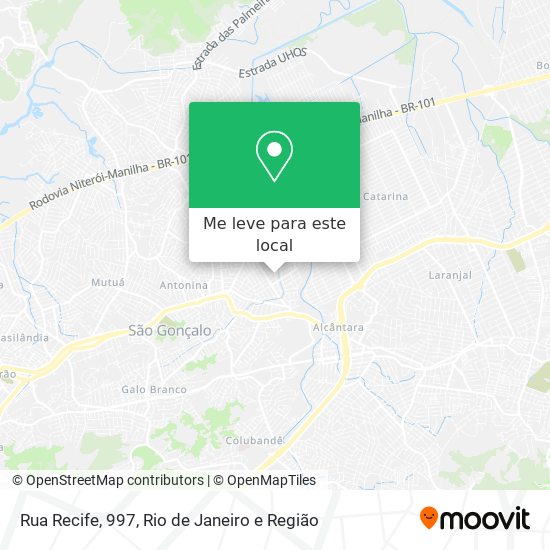 Rua Recife, 997 mapa