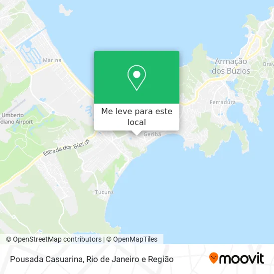 Pousada Casuarina mapa