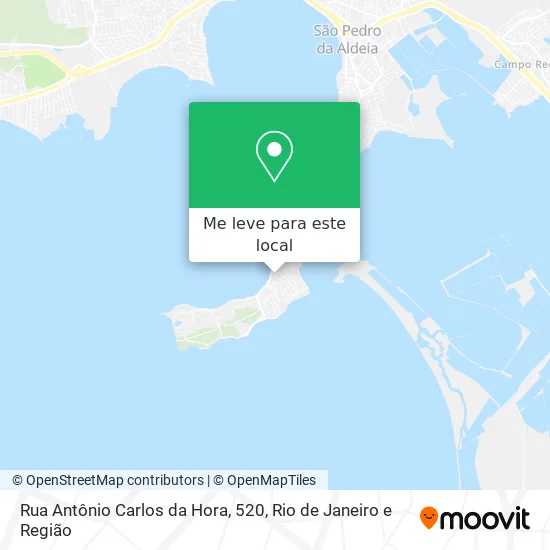 Rua Antônio Carlos da Hora, 520 mapa
