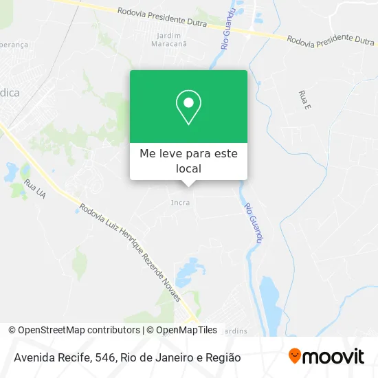 Avenida Recife, 546 mapa