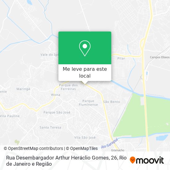 Rua Desembargador Arthur Heráclio Gomes, 26 mapa