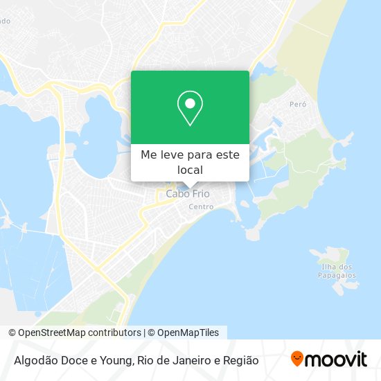 Algodão Doce e Young mapa