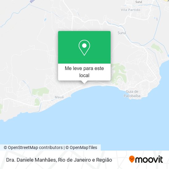 Dra. Daniele Manhães mapa