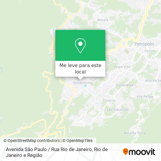 Avenida São Paulo / Rua Rio de Janeiro mapa
