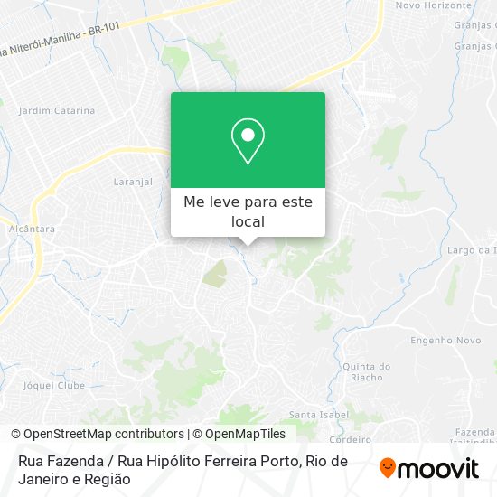 Rua Fazenda / Rua Hipólito Ferreira Porto mapa