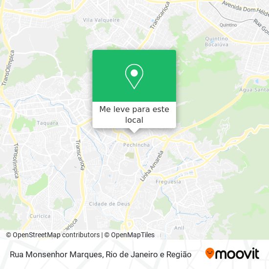 Rua Monsenhor Marques mapa