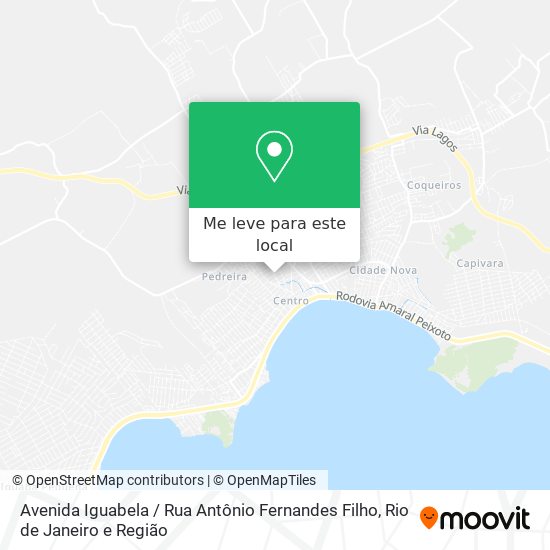 Avenida Iguabela / Rua Antônio Fernandes Filho mapa