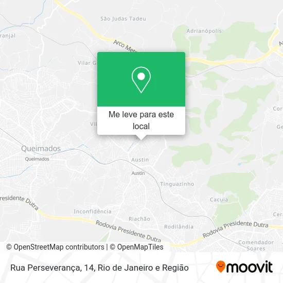 Rua Perseverança, 14 mapa